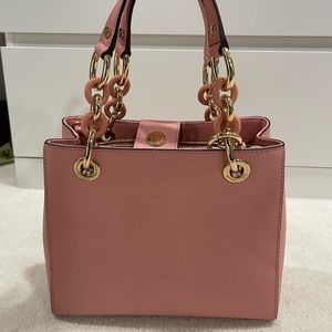 Michael Kors small pink messenger bag